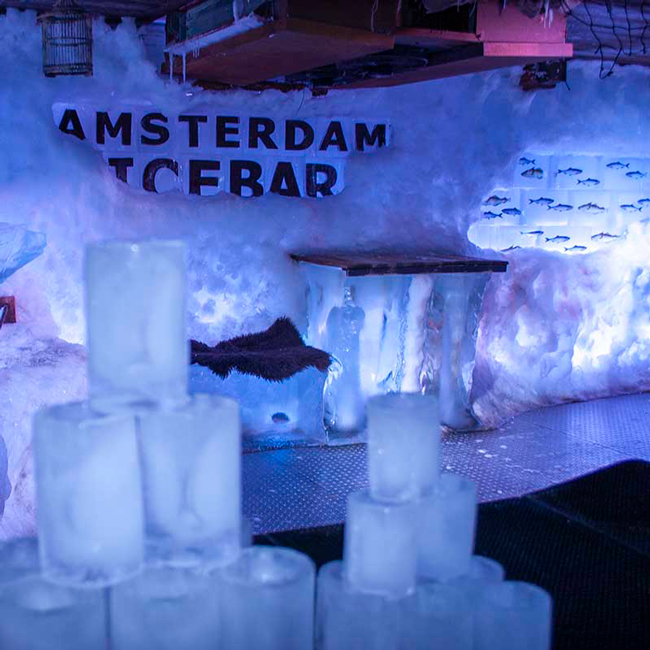 Ice bar in Amsterdam